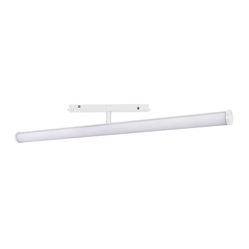 Магнитный трековый линейный светильник Arlight MAG-ORIENT-TUBE-TURN-L900-30W Warm3000 (WH, 180 deg, 48V) арт.036477