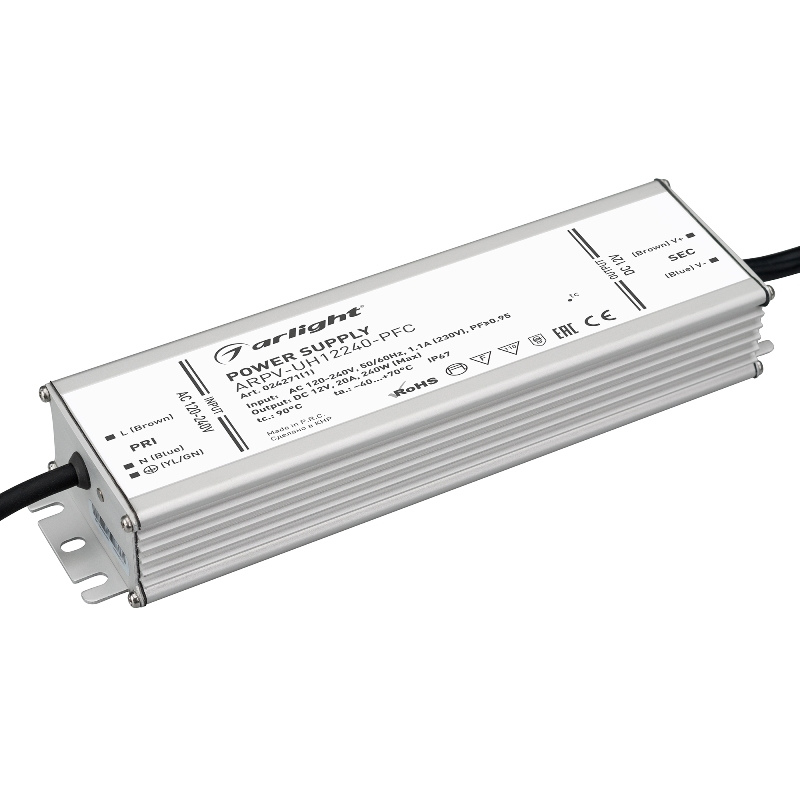 Блок питания Arlight ARPV-UH12240-PFC 12V 20.0A 240W IP67 арт.024271(1)