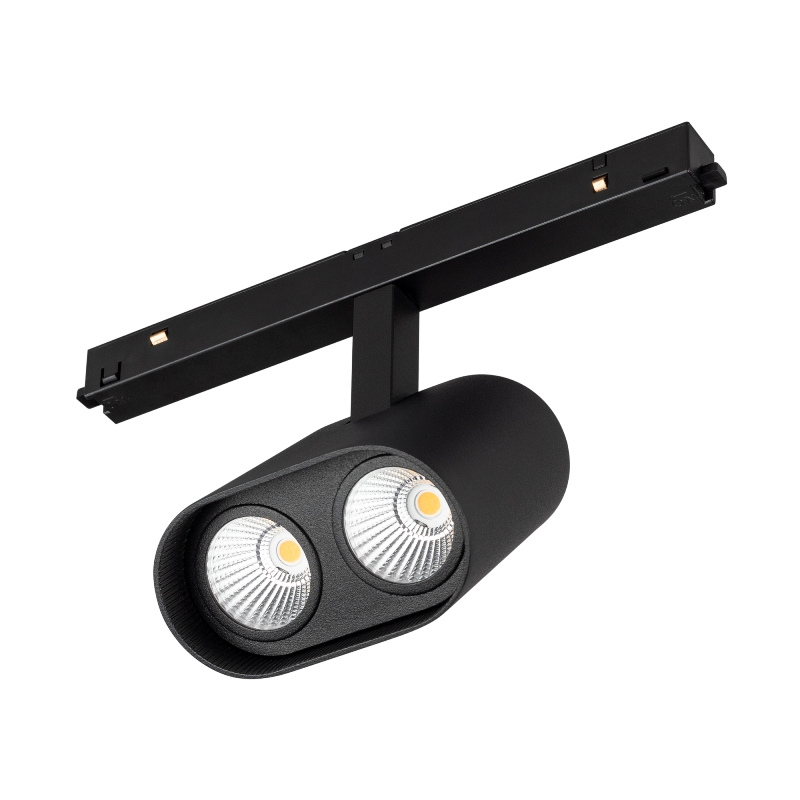 Трековый LED светильник на магнитный шинопровод Arlight MAG-ORIENT-BLUM-12W Warm3000 (BK, 40 deg, 48V) IP20 арт.037037