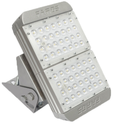 Светильник промышленный поворотный LED Фарос FW 150 50W 40х90 гр.