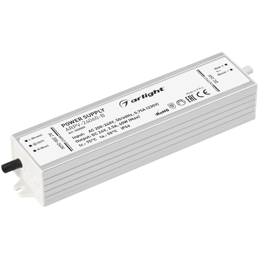 Блок питания Arlight ARPV-24060-B 24V 2.5A 60W IP67 Металл арт.020005